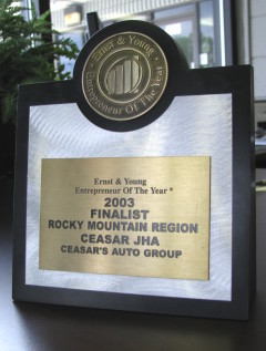 Ceaser Jha Ernst and Young 2003 Entrepreneur of the Year